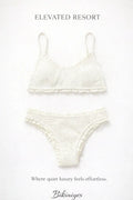 Textured Frill Bikini Set
