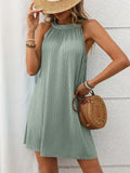 Textured Mini Dress Sage / S