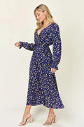 Tie Back Flounce Sleeve Dress for Women