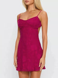 Tie-Back Spaghetti Strap Mini Dress