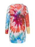 Tie-Dye Long Sleeve Dress