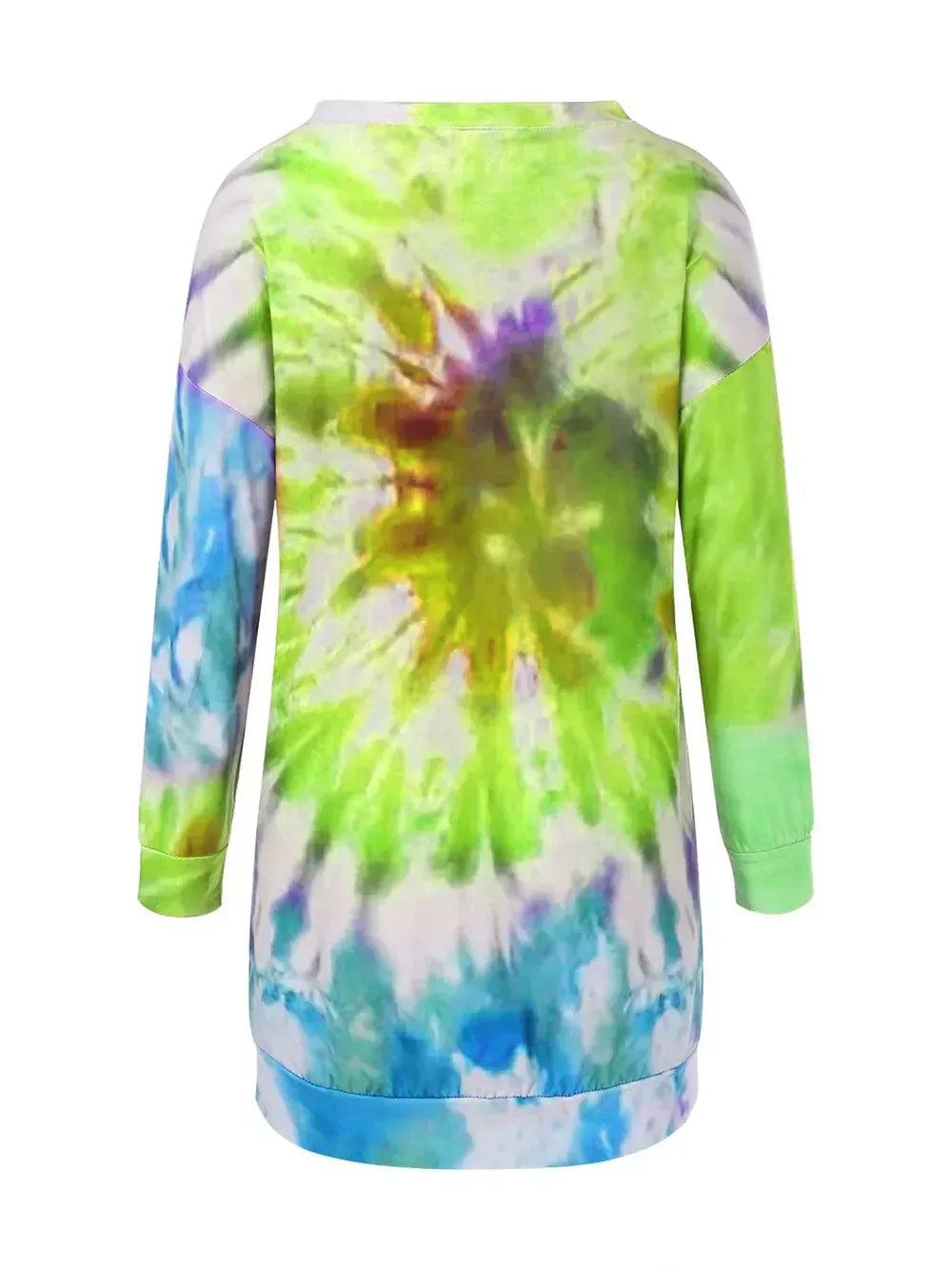 Tie-Dye Long Sleeve Dress