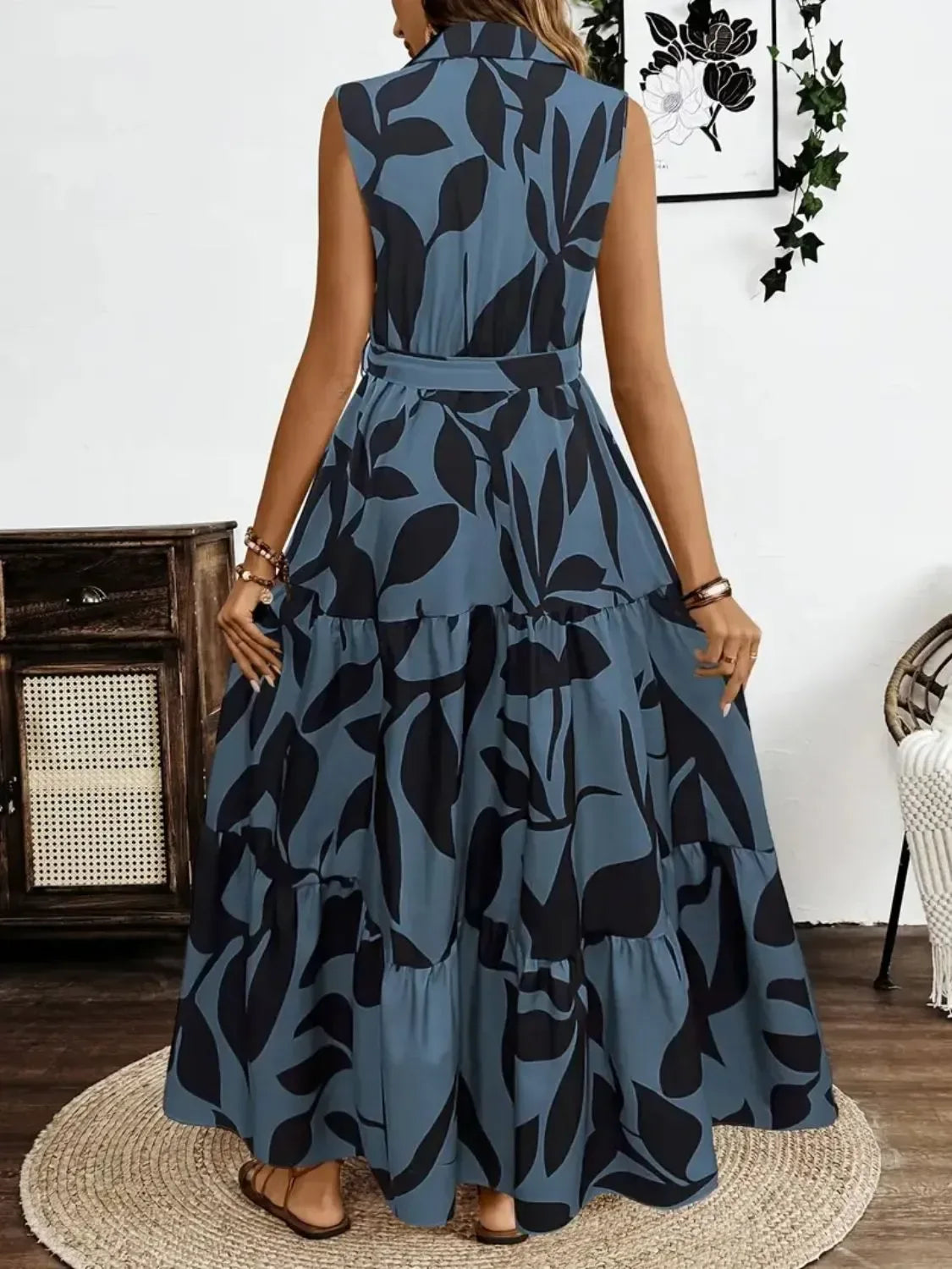 Tie Waist Maxi Dress