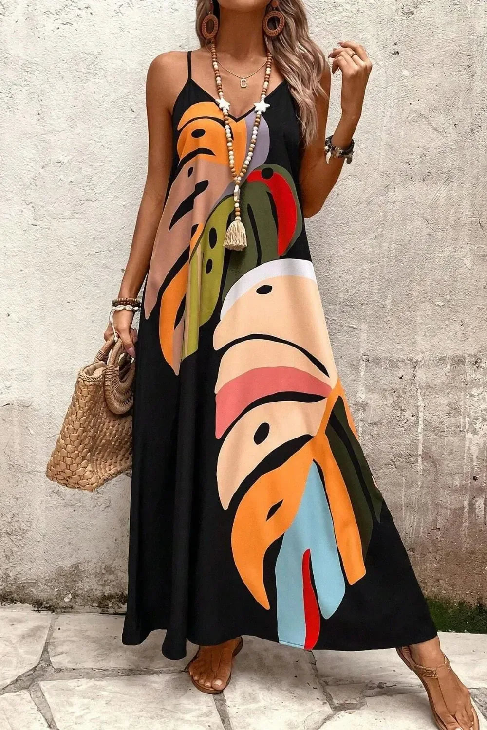 Tropical Maxi Dress for Women