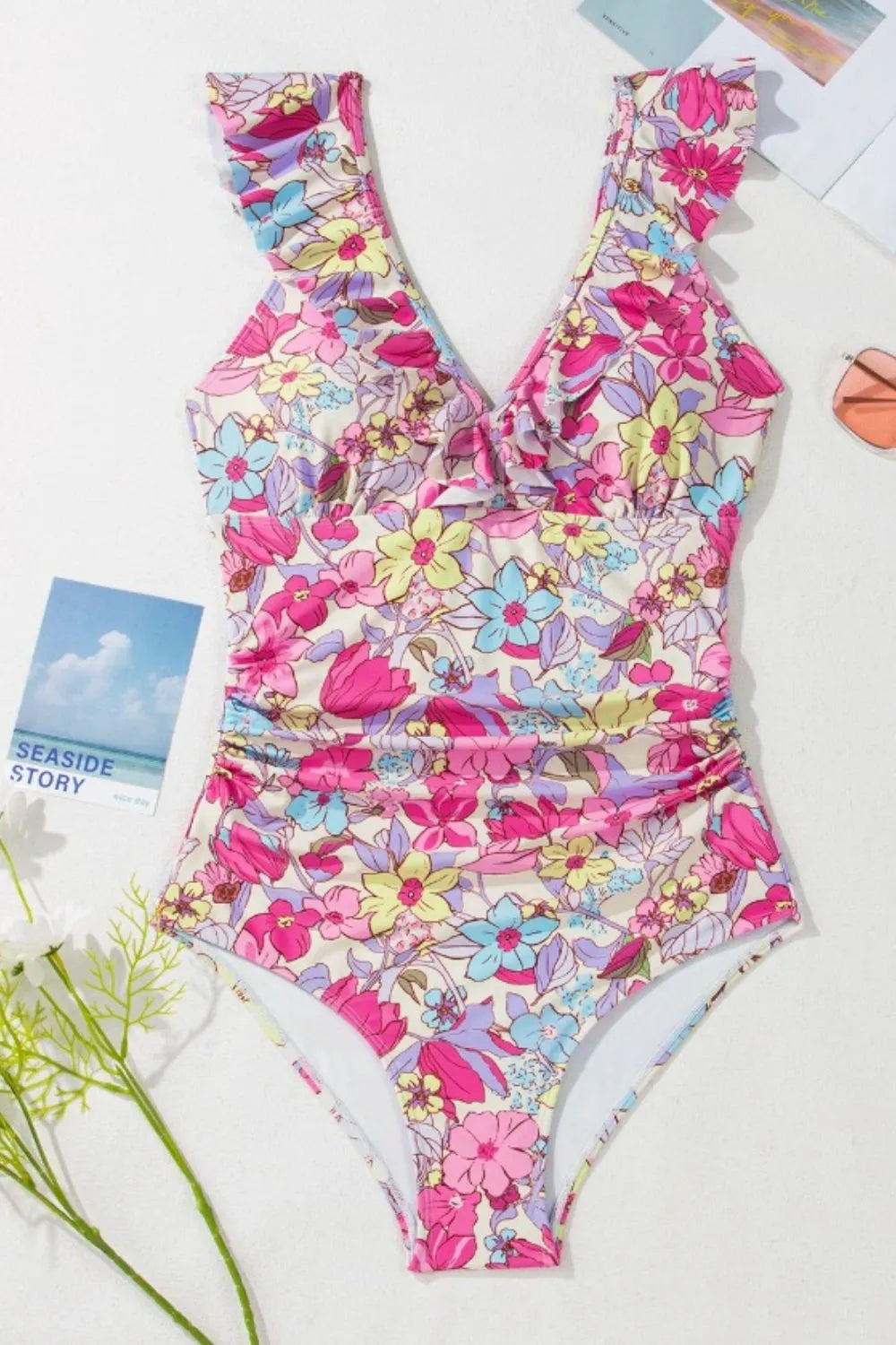 Tummy Control Floral One Piece Swimsuit