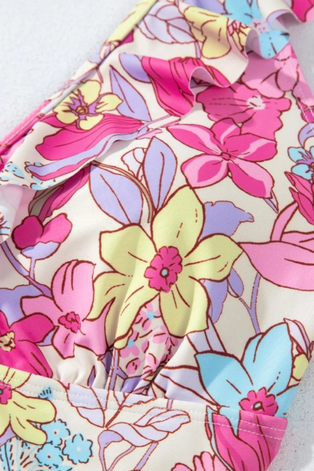 Tummy Control Floral One Piece Swimsuit