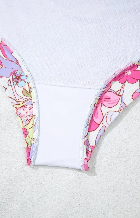 Tummy Control Floral One Piece Swimsuit