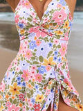 Twist Front Crisscross One Piece Swimsuit