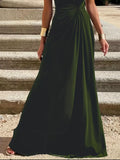 Twisted Round Neck Sleeveless Maxi Dress