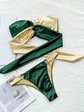 Two Tone Ring Bikini Forest / S