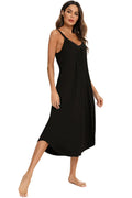 V-Neck Midi Lounge Dress for Women