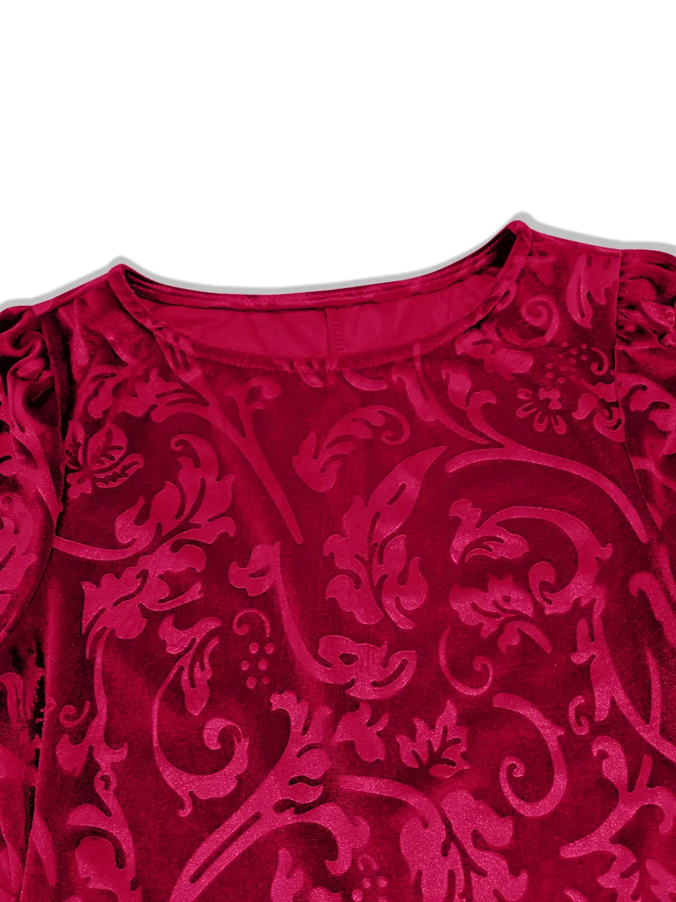 Velvet Floral Mini Dress