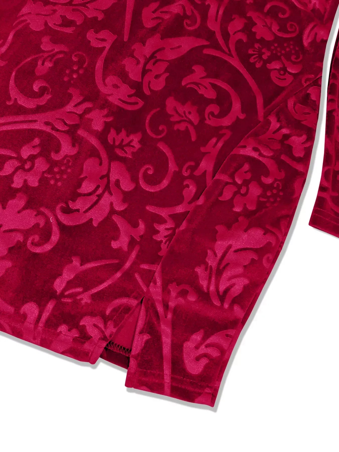 Velvet Floral Mini Dress