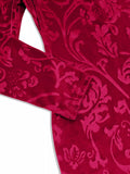 Velvet Floral Mini Dress