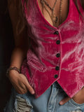 Velvet Vest Coat for Women