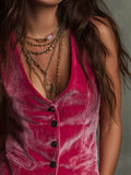Velvet Vest Coat for Women