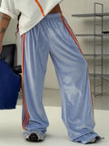 Velvet Wide-Leg Pants