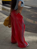 Velvet Wide-Leg Pants