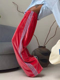 Velvet Wide-Leg Pants