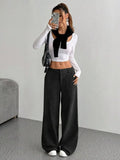 Wide Leg Corduroy Pants for Women