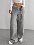 Wide Leg Corduroy Pants for Women