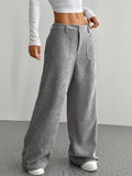 Wide Leg Corduroy Pants for Women