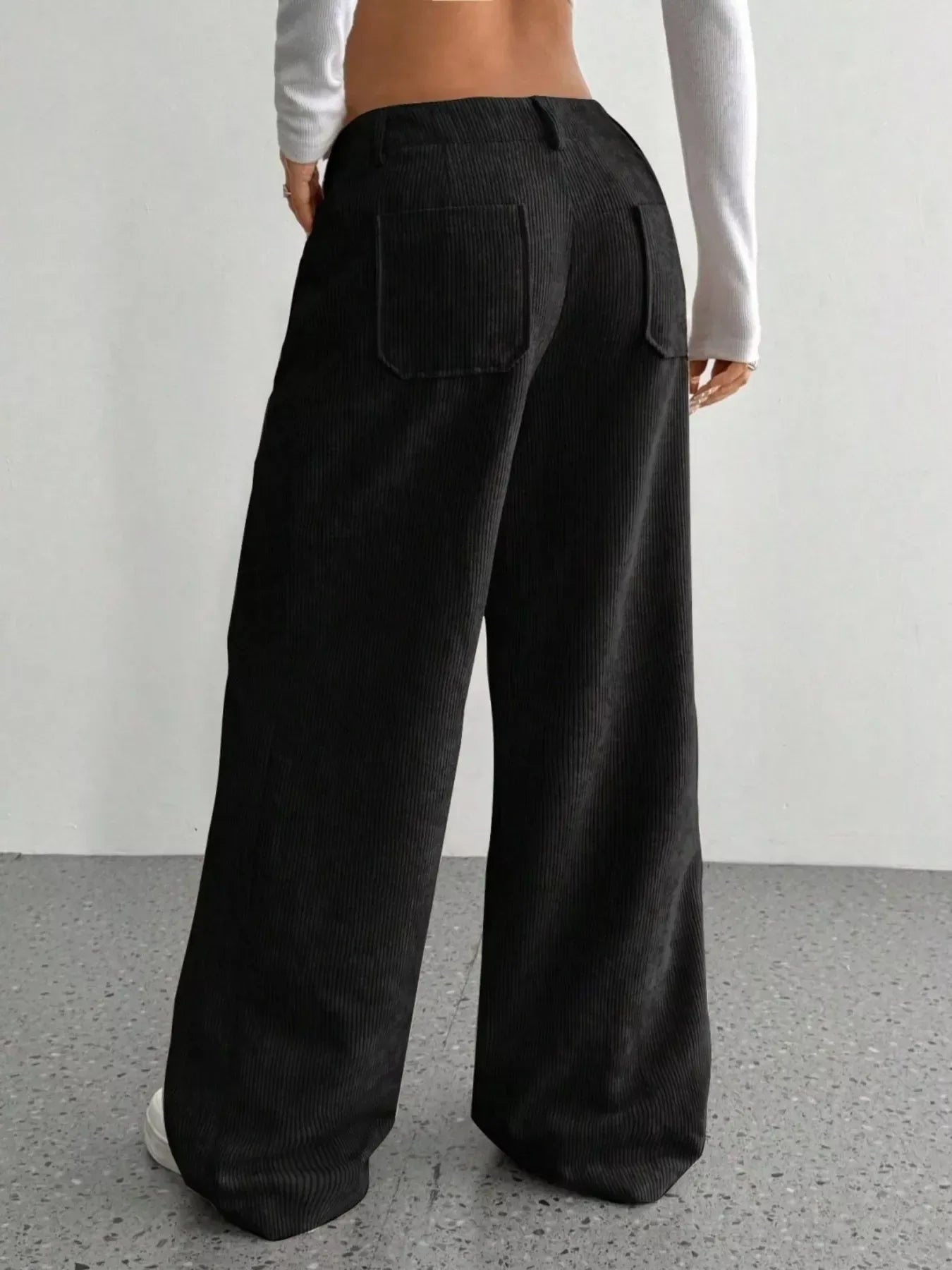 Wide Leg Corduroy Pants for Women