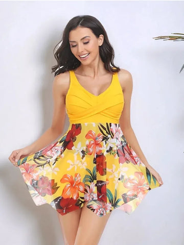 Wide Strap Bikini Set Gold / S