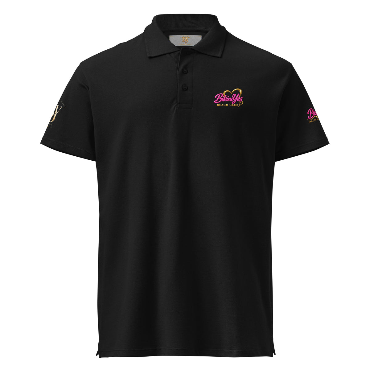 BY Beach Club — Women’s Premium Piqué Polo Shirt Black / S