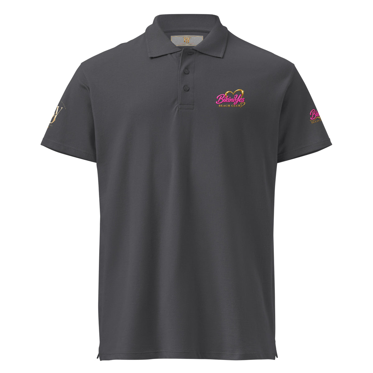 BY Beach Club — Women’s Premium Piqué Polo Shirt Mouse Grey / S