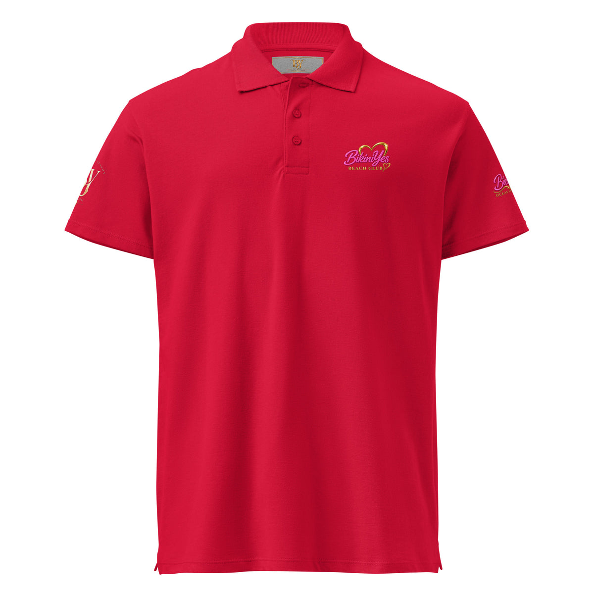 BY Beach Club — Women’s Premium Piqué Polo Shirt Red / S