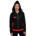 BY Tan Lines & Paradise — Women’s Black & Red Bomber Jacket S / Black / Red