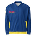 BY Tan Lines & Paradise — Women’s Blue & Yellow Bomber Jacket