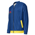 BY Tan Lines & Paradise — Women’s Blue & Yellow Bomber Jacket