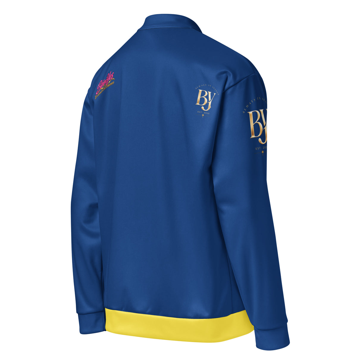 BY Tan Lines & Paradise — Women’s Blue & Yellow Bomber Jacket