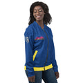 BY Tan Lines & Paradise — Women’s Blue & Yellow Bomber Jacket