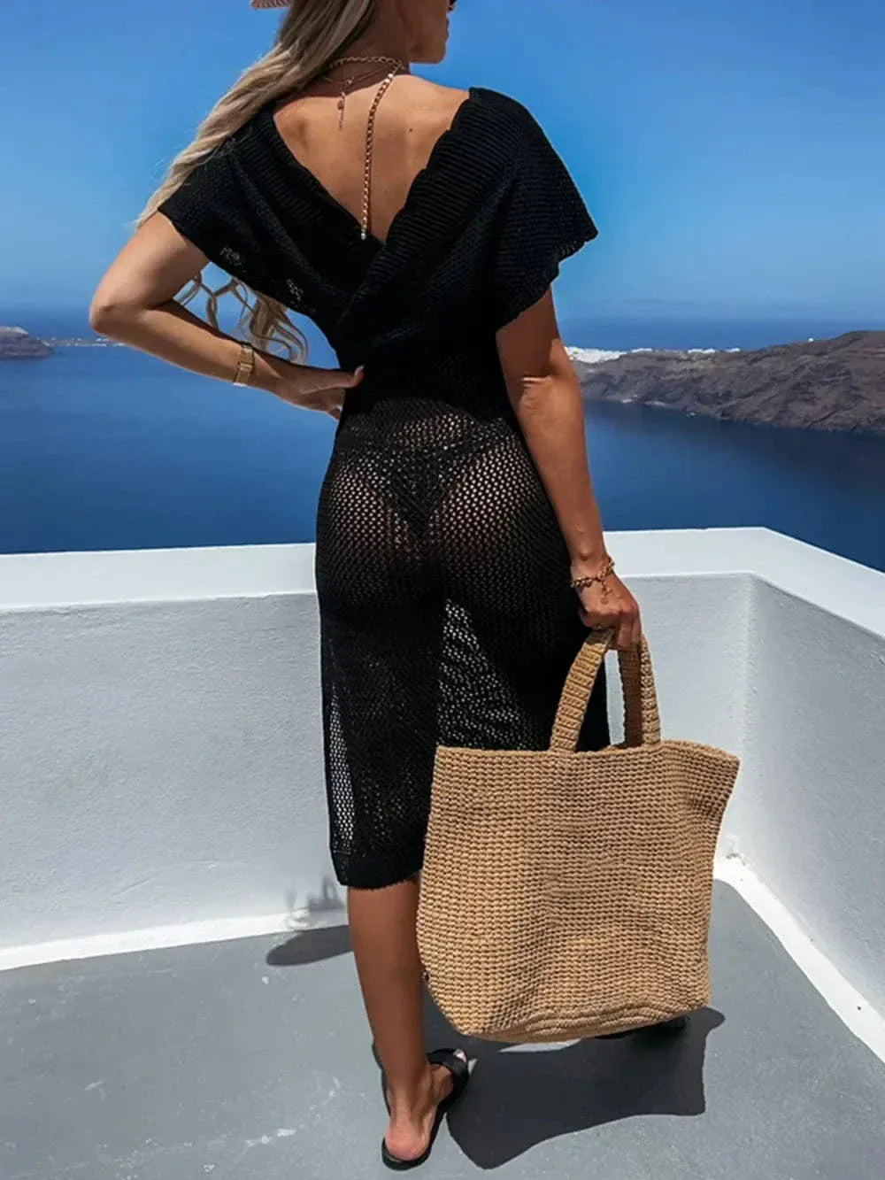 Women’s Cap Sleeve Beach Cover Ups