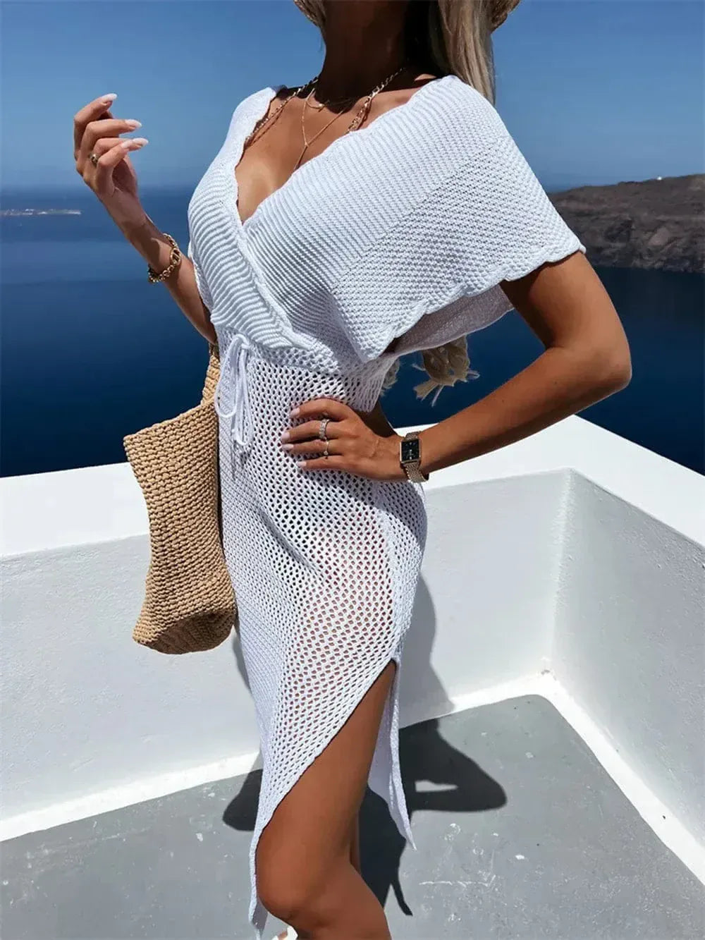 Women’s Cap Sleeve Beach Cover Ups