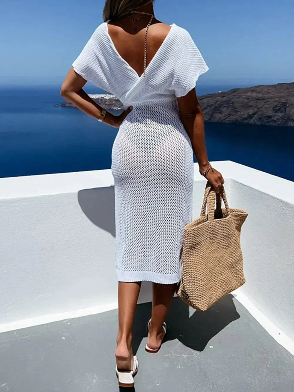 Women’s Cap Sleeve Beach Cover Ups