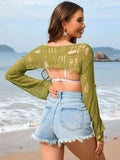 Women’s Distressed Beach Cover Ups