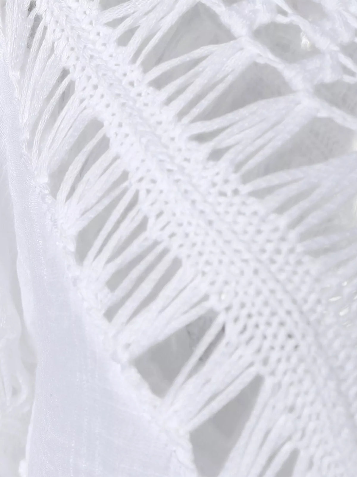 Flowy Crochet-Trim Beach Cover-Up Dress