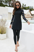 Women’s Long Sleeve Swim Sets Black / S