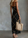 Plus Size Square Neck Maxi Dress