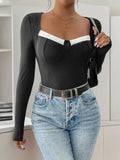 Women’s Ribbed Long Sleeve Bodysuit