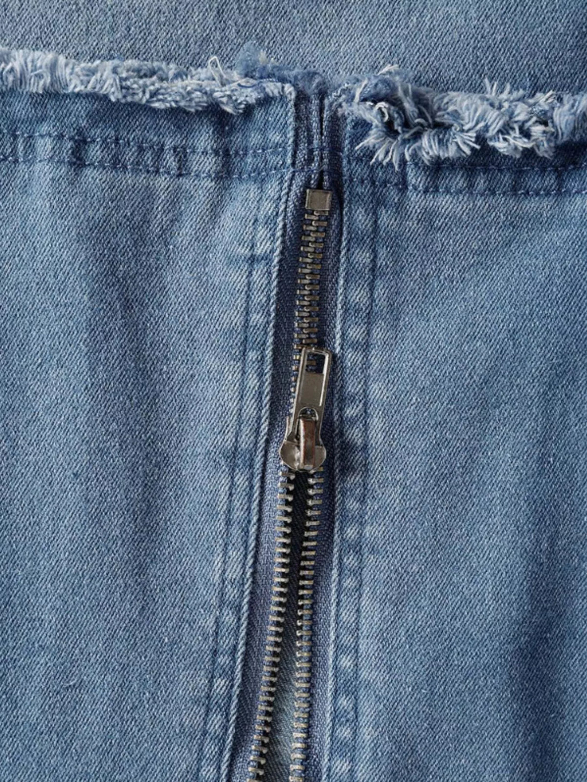 Sleeveless Hooded Denim Maxi Dress