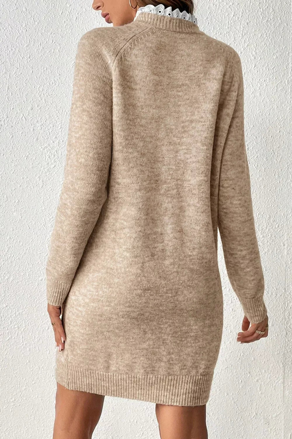 Women’s Sweater Dress Tan / S