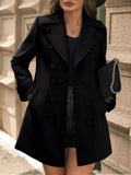 Wool Blend Overcoat Black / S