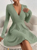 Wrap Mini Dress Sage / S