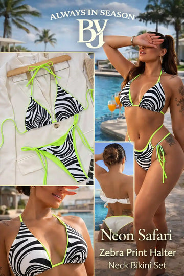 Halter Neck Bikini Set